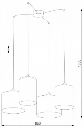 Подвесная люстра TK Lighting Juta 6585 Juta в Режи - rezh.mebel24.online | фото 2