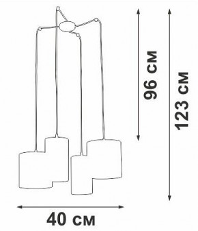 Подвесная люстра Vitaluce V3089 V3089-0/4S в Режи - rezh.mebel24.online | фото 5