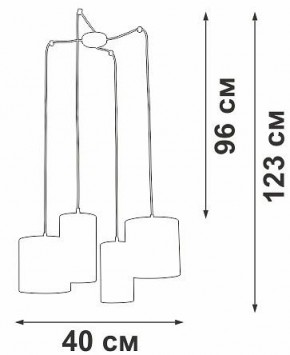 Подвесная люстра Vitaluce V3089 V3089-1/4S в Режи - rezh.mebel24.online | фото 5