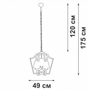 Подвесная люстра Vitaluce V4991 V4991-8/3 в Режи - rezh.mebel24.online | фото 3