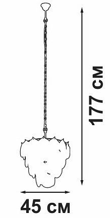 Подвесная люстра Vitaluce V5280 V5280-8/7 в Режи - rezh.mebel24.online | фото 5