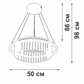 Подвесная люстра Vitaluce V54010 V54010-0/1S в Режи - rezh.mebel24.online | фото 6