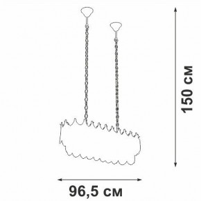 Подвесная люстра Vitaluce V58120 V58120-8/11 в Режи - rezh.mebel24.online | фото 3
