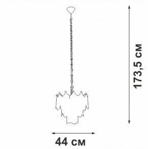 Подвесная люстра Vitaluce V5813 V5813-8/5 в Режи - rezh.mebel24.online | фото 3