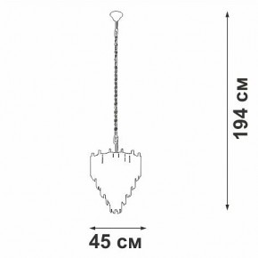 Подвесная люстра Vitaluce V58560 V58560-8/10 в Режи - rezh.mebel24.online | фото 3