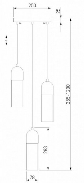 Подвесной светильник Eurosvet Airon 50180/3 в Режи - rezh.mebel24.online | фото 2