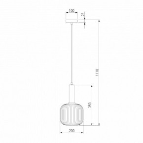 Подвесной светильник Eurosvet Bravo 50182/1 янтарь в Режи - rezh.mebel24.online | фото 5