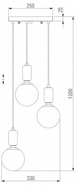 Подвесной светильник Eurosvet Bubble 50151/3 белый в Режи - rezh.mebel24.online | фото 2