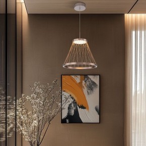 Подвесной светильник Eurosvet Cesta 40016/1 LED коричневый в Режи - rezh.mebel24.online | фото 4