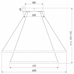 Подвесной светильник Eurosvet Collars 90264/2 черный в Режи - rezh.mebel24.online | фото 5