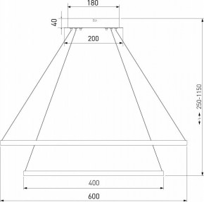 Подвесной светильник Eurosvet Collars 90264/2 латунь в Режи - rezh.mebel24.online | фото 3