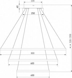 Подвесной светильник Eurosvet Collars 90264/3 латунь в Режи - rezh.mebel24.online | фото 3