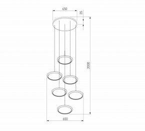 Подвесной светильник Eurosvet Crespella 90034/6 золото в Режи - rezh.mebel24.online | фото 5