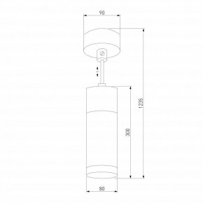 Подвесной светильник Eurosvet Double Topper 50135/1 LED хром/черный в Режи - rezh.mebel24.online | фото 4