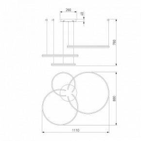 Подвесной светильник Eurosvet Gap 90280/3 сатин-никель Smart в Режи - rezh.mebel24.online | фото 7