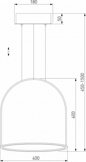 Подвесной светильник Eurosvet Over 90322/1 белый в Режи - rezh.mebel24.online | фото 3