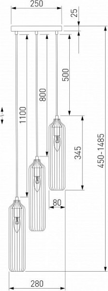 Подвесной светильник Eurosvet Siesta 50252/3 хром в Режи - rezh.mebel24.online | фото 5
