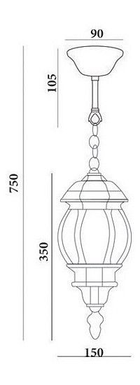 Подвесной светильник Feron 8105 11103 в Режи - rezh.mebel24.online | фото 4