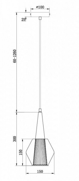 Подвесной светильник Freya Copita FR8008PL-01GB в Режи - rezh.mebel24.online | фото