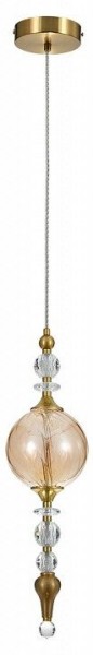 Подвесной светильник Indigo Sorpresa 11056/1P Amber в Режи - rezh.mebel24.online | фото 2