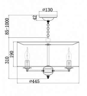 Подвесной светильник Maytoni Anna H007PL-04G в Режи - rezh.mebel24.online | фото 4