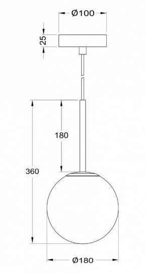 Подвесной светильник Maytoni Basic form MOD321PL-01G2 в Режи - rezh.mebel24.online | фото 4