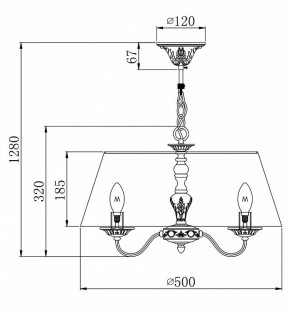 Подвесной светильник Maytoni Bouquet ARM023-PL-03-S в Режи - rezh.mebel24.online | фото 4