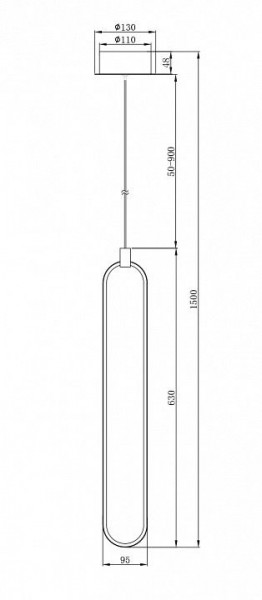 Подвесной светильник Maytoni Chain MOD017PL-L13G в Режи - rezh.mebel24.online | фото 4