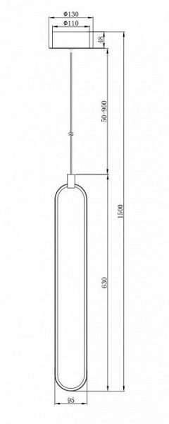 Подвесной светильник Maytoni Chain MOD017PL-L13N в Режи - rezh.mebel24.online | фото 5