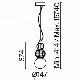 Подвесной светильник Maytoni Collar P069PL-L16G3K в Режи - rezh.mebel24.online | фото 5