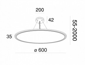 Подвесной светильник Maytoni Cosmos MOD057PL-L54W4K в Режи - rezh.mebel24.online | фото 4