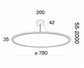 Подвесной светильник Maytoni Cosmos MOD057PL-L78W4K в Режи - rezh.mebel24.online | фото 3