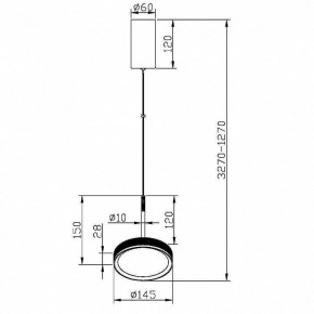 Подвесной светильник Maytoni El MOD041PL-L15G3K в Режи - rezh.mebel24.online | фото 4