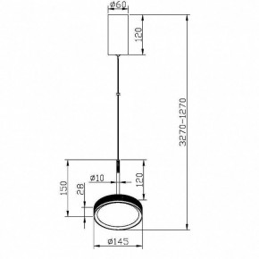 Подвесной светильник Maytoni El MOD041PL-L15WG3K в Режи - rezh.mebel24.online | фото 5