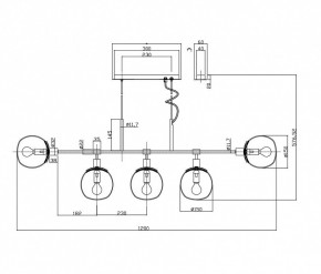 Подвесной светильник Maytoni Erich MOD221-PL-05-N в Режи - rezh.mebel24.online | фото 4