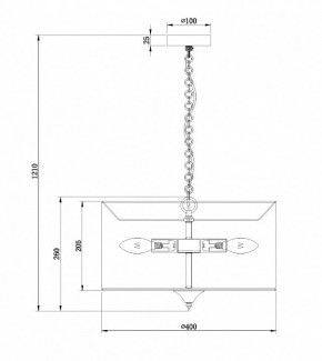 Подвесной светильник Maytoni Farn H428-PL-03-WG в Режи - rezh.mebel24.online | фото 7