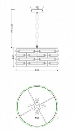 Подвесной светильник Maytoni Frontera MOD067PL-04CH в Режи - rezh.mebel24.online | фото 4