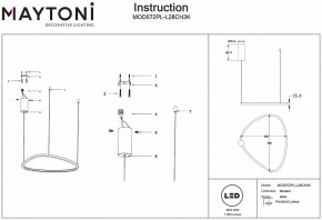 Подвесной светильник Maytoni Glint MOD072PL-L28CH3K в Режи - rezh.mebel24.online | фото 4