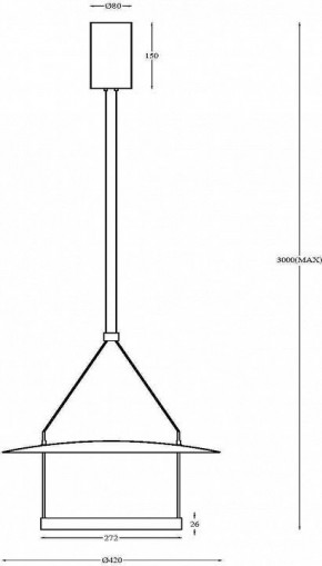Подвесной светильник Maytoni Halo MOD280PL-L23B3K в Режи - rezh.mebel24.online | фото 4