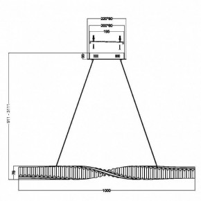 Подвесной светильник Maytoni Krone P097PL-L28BS3K в Режи - rezh.mebel24.online | фото 3