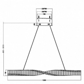 Подвесной светильник Maytoni Krone P097PL-L36BS3K в Режи - rezh.mebel24.online | фото 3
