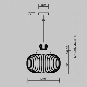 Подвесной светильник Maytoni Levitation MOD376PL-01G в Режи - rezh.mebel24.online | фото 5