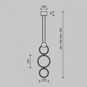 Подвесной светильник Maytoni Link MOD357PL-L20BS3K в Режи - rezh.mebel24.online | фото 4