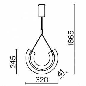 Подвесной светильник Maytoni Maya P091PL-L18G3K1 в Режи - rezh.mebel24.online | фото 5