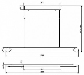 Подвесной светильник Maytoni Motion MOD276PL-L40W3K в Режи - rezh.mebel24.online | фото 4