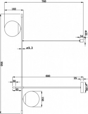 Подвесной светильник Maytoni Nostalgia MOD048PL-02G в Режи - rezh.mebel24.online | фото 2