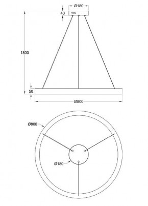 Подвесной светильник Maytoni Saturno MOD415PL-L60BS4K в Режи - rezh.mebel24.online | фото 4