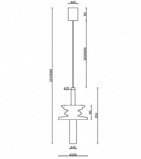 Подвесной светильник Maytoni Sound Wave MOD255PL-01B4 в Режи - rezh.mebel24.online | фото 4