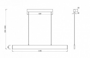 Подвесной светильник Maytoni Step P010PL-L30G3K в Режи - rezh.mebel24.online | фото 4