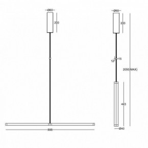 Подвесной светильник Maytoni Supersymmetry P096PL-L11WK в Режи - rezh.mebel24.online | фото 8